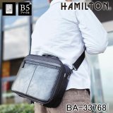 HAMILTON 前合皮手付B5F 横型ショルダーバッグ